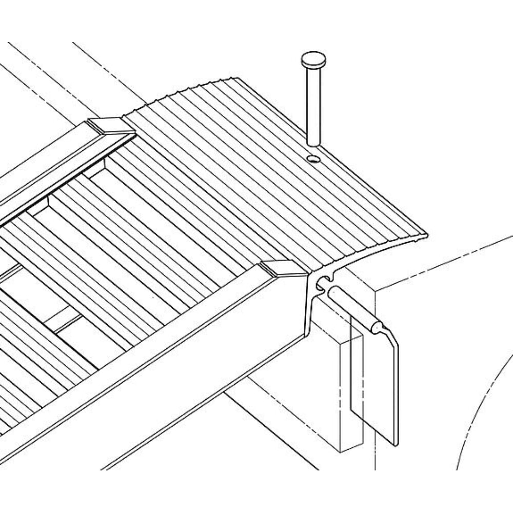 Produktabbildung Nr. 4: MAUDERER® Verladeschienen Allround BO ohne Rand, für mittelschwere Ladegüter, Tragkraft/Paar 2.600 Kg, LxB 1.960 x 350 mm