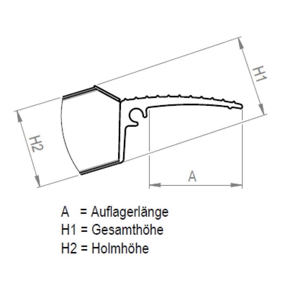Produktabbildung Nr. 2: MAUDERER® Verladeschienen BO, für Container Anfahrt, Tragkraft/Paar 3.000 kg, LxB 1.000 x 350 mm