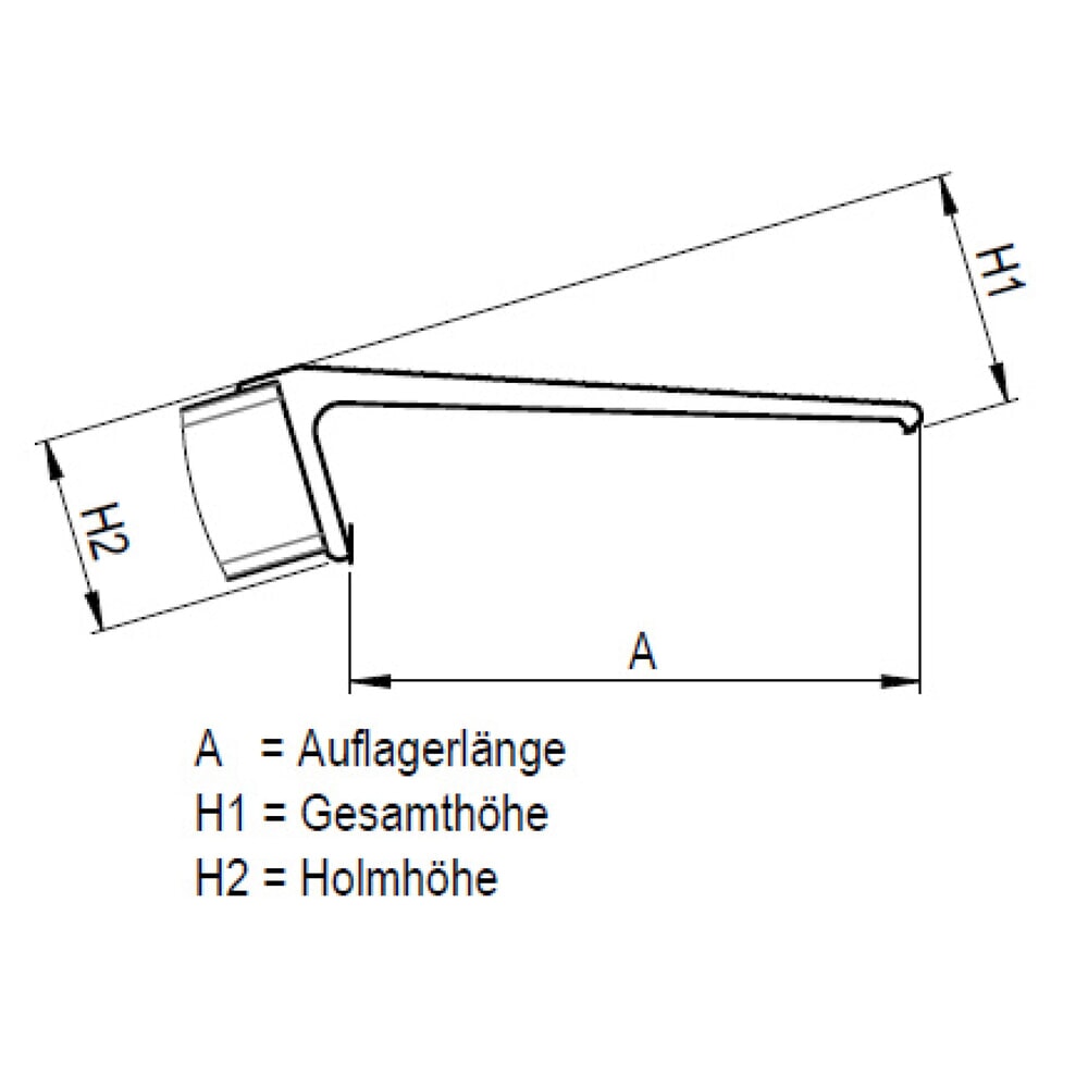 Produktabbildung Nr. 2: MAUDERER® klappbare Auffahrrampe SuperLeicht-Steg COK, Kompaktlösung mit zusätzlicher Verstärkung, Tragkraft 1.600 kg, LxB 1.500 x 500 mm