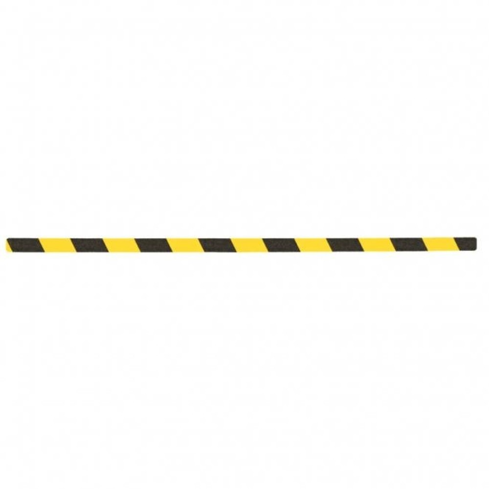 Produktabbildung: Mehlhose m2-Antirutschbelag™ Warnmarkierung, 10 Stk LxB 800 x 25 mm, gelb-schwarz