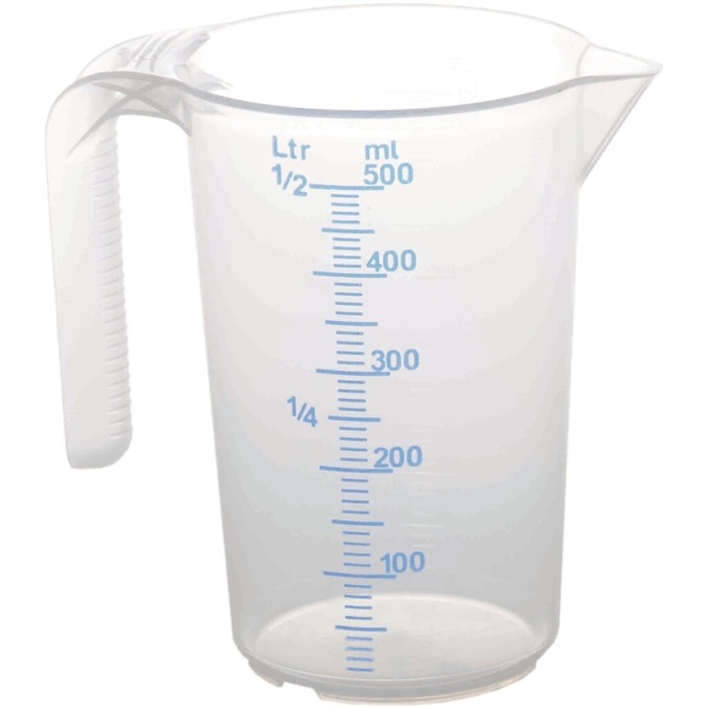 Messbecher 0,5l PP Produktabbildung: Messbecher 0,5l PP