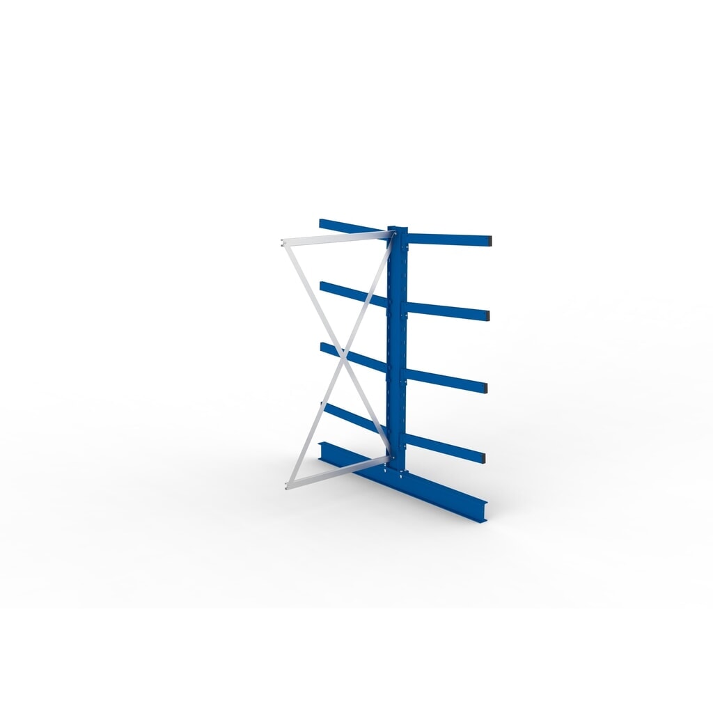 Produktabbildung Nr. 2: META Kragarmregal Anbaufeld, doppelseitig, Tragkraft pro Arm bis 250 kg, HxBxT 2.000 x 1.030 x 1.840 mm
