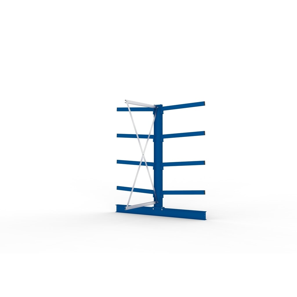 Produktabbildung Nr. 4: META Kragarmregal Anbaufeld, doppelseitig, Tragkraft pro Arm bis 250 kg, HxBxT 2.000 x 1.030 x 1.840 mm