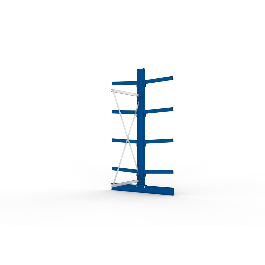 Produktabbildung Nr. 4: META Kragarmregal Anbaufeld, doppelseitig, Tragkraft pro Arm bis 355 kg, HxBxT 2.500 x 1.030 x 1.440 mm