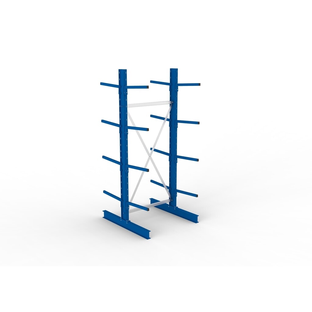 Produktabbildung Nr. 4: META Kragarmregal Grundfeld, doppelseitig, Tragkraft pro Arm 175 kg, HxBxT 2.500 x 1.094 x 1.220 mm