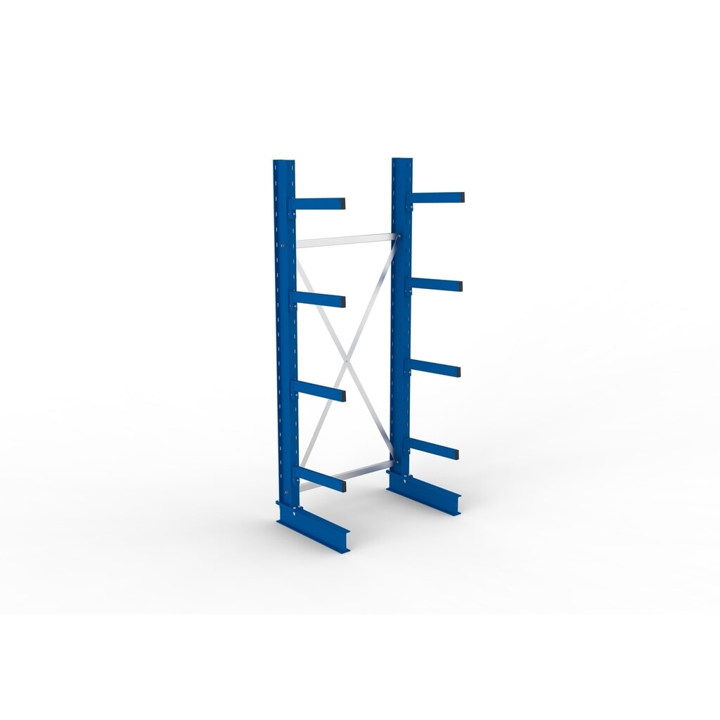 Produktabbildung Nr. 2: META Kragarmregal Grundfeld, einseitig, Tragkraft pro Arm 430 kg, HxBxT 2.500 x 1.103 x 730 mm