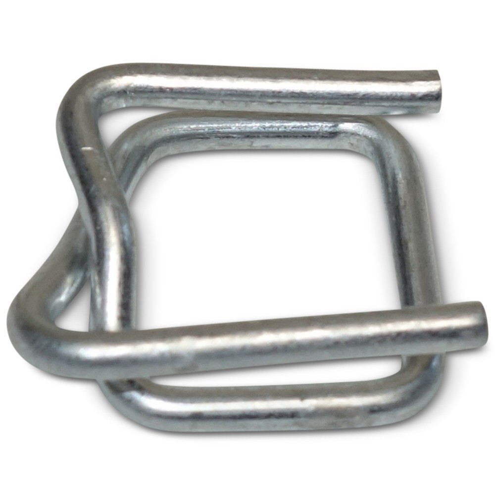 Produktabbildung: Metallschnallen für PET-Kraftband, Bandbreite 13 mm, 1.000 Stk/VE