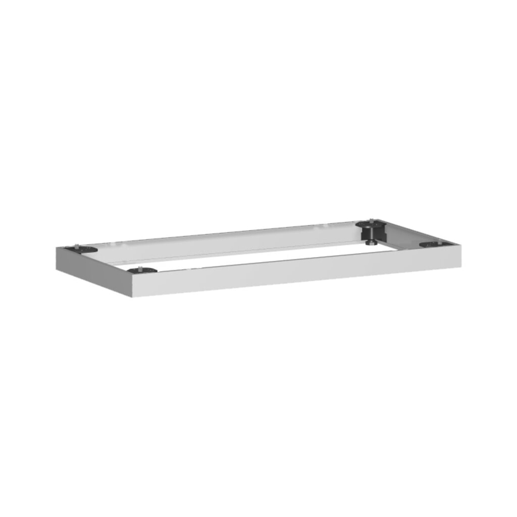 Geramöbel Metallsockel für Büroschränke Profi, BxT 50 x 800 mm, silber Produktabbildung: Geramöbel Metallsockel für Büroschränke Profi, BxT 50 x 800 mm, silber
