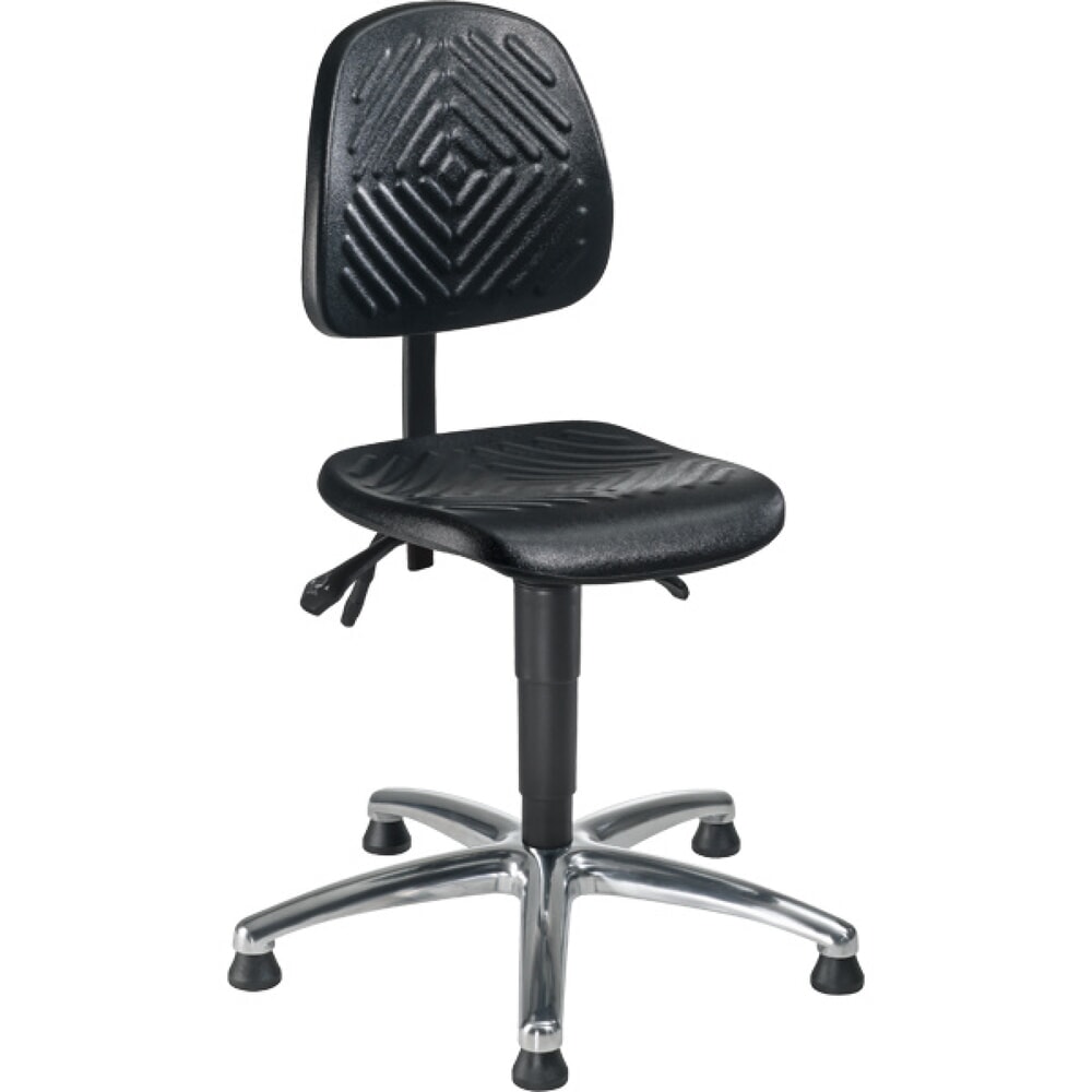 Produktabbildung: meychair Arbeitsdrehstuhl Chrom II, Sitzhöhe 460-600 mm, Stahlbasis verchromt, Bodengleiter