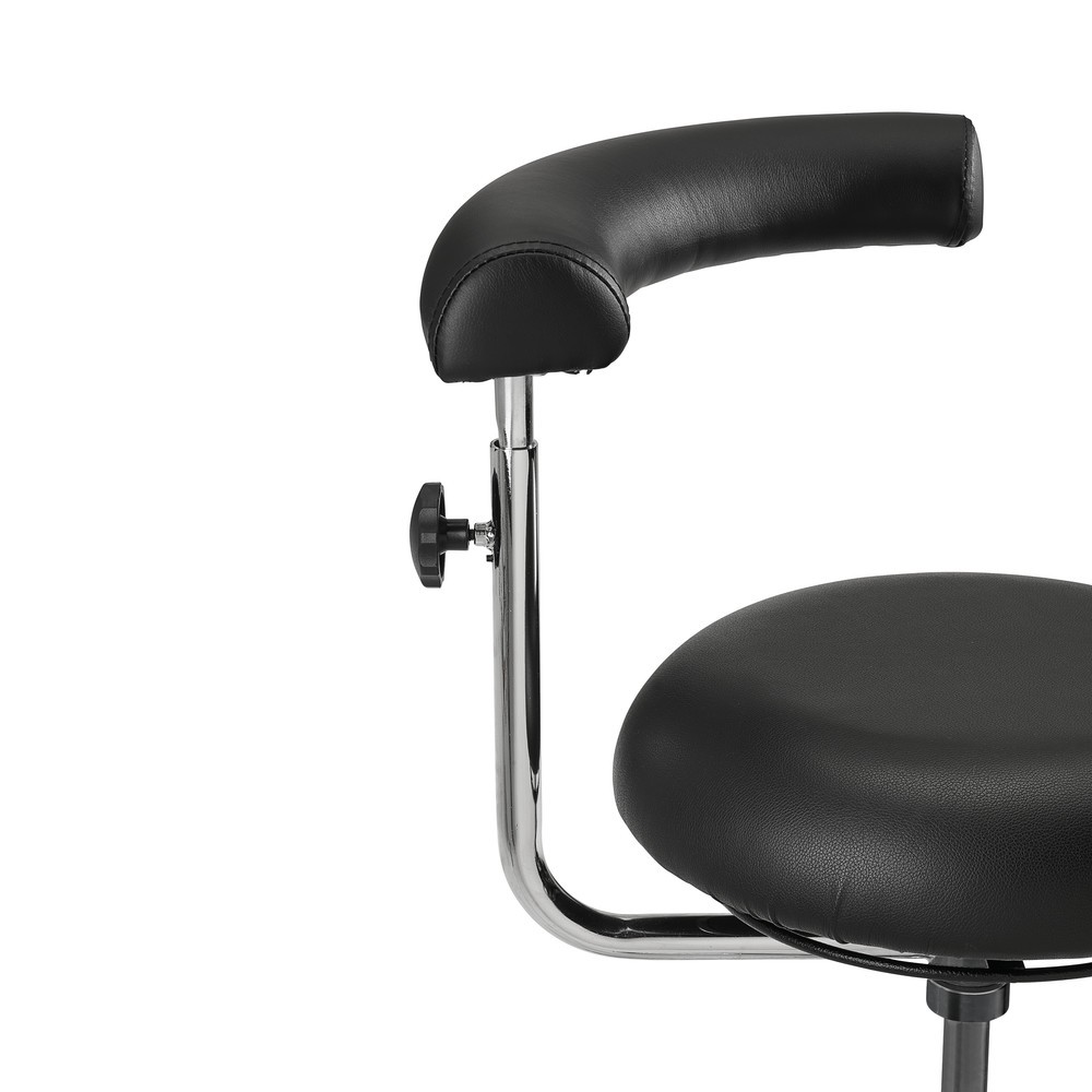 Produktabbildung Nr. 2: meychair Arbeitsdrehstuhl Comfort-Hocker, Kunstleder-Rundsitz, Sitzhöhe 425-500 mm, Rollen