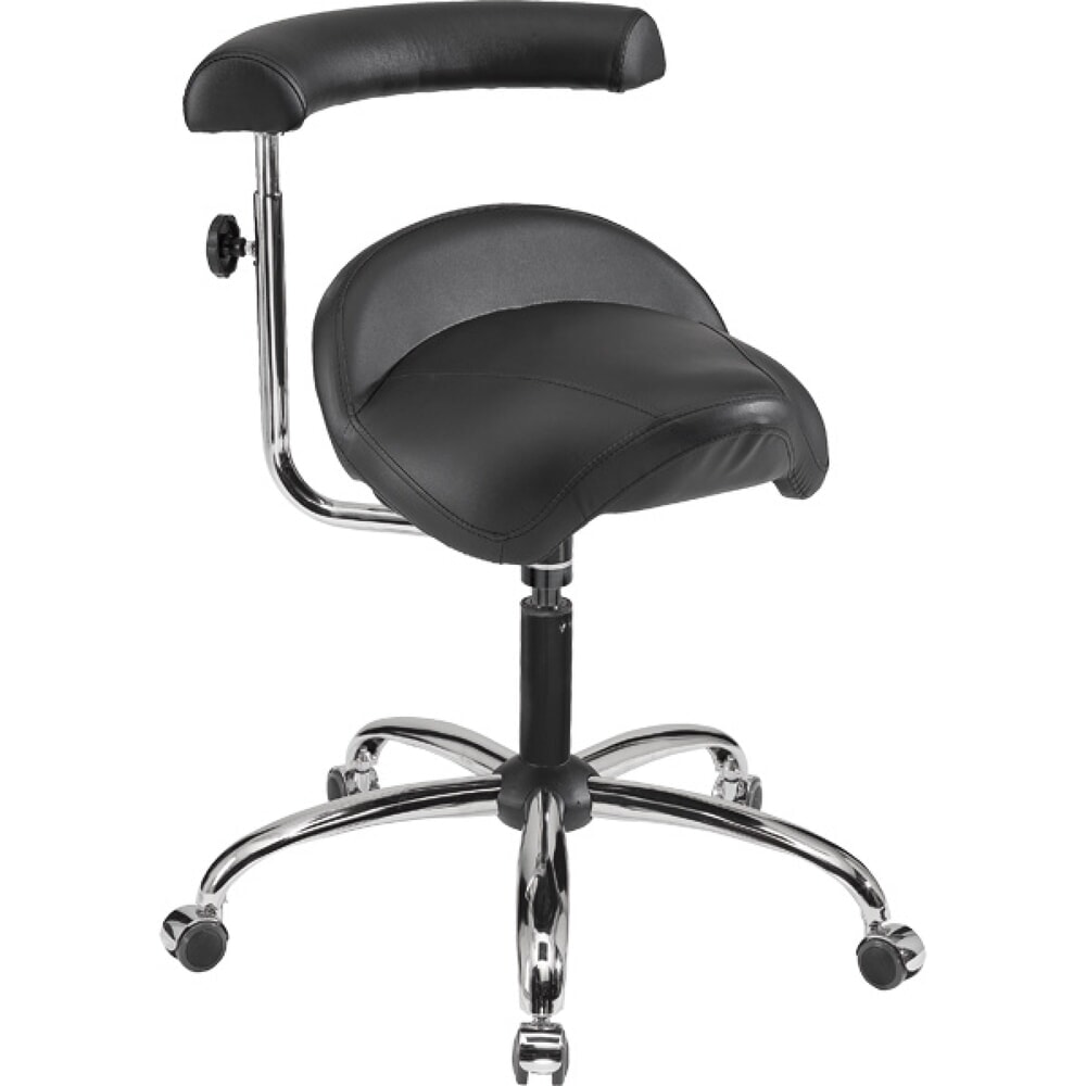 Produktabbildung: meychair Arbeitsdrehstuhl Comfort-Hocker, Kunstleder-Sattelsitz, Sitzhöhe 430-520 mm