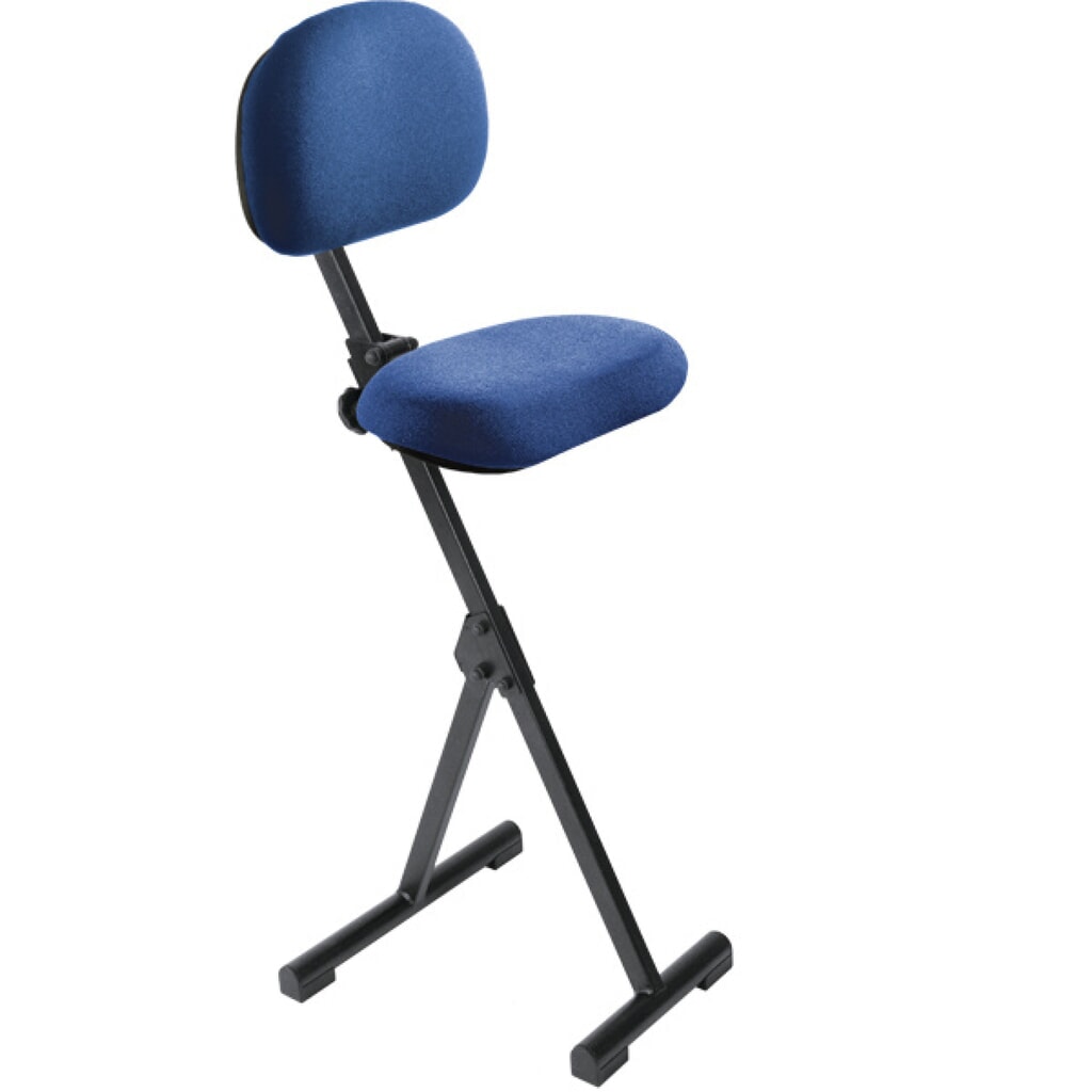 Produktabbildung: meychair Stehhilfe mit Rückenlehne, klappbar, Sitzhöhe 540-900 mm, blau