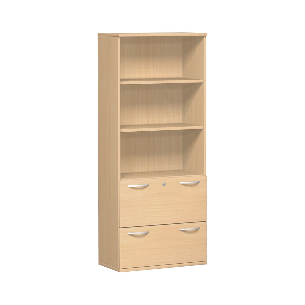 Geramöbel Modulschrank Profi mit Hängeregistratur, 5 OH, Buche Produktabbildung: Geramöbel Modulschrank Profi mit Hängeregistratur, 5 OH, Buche