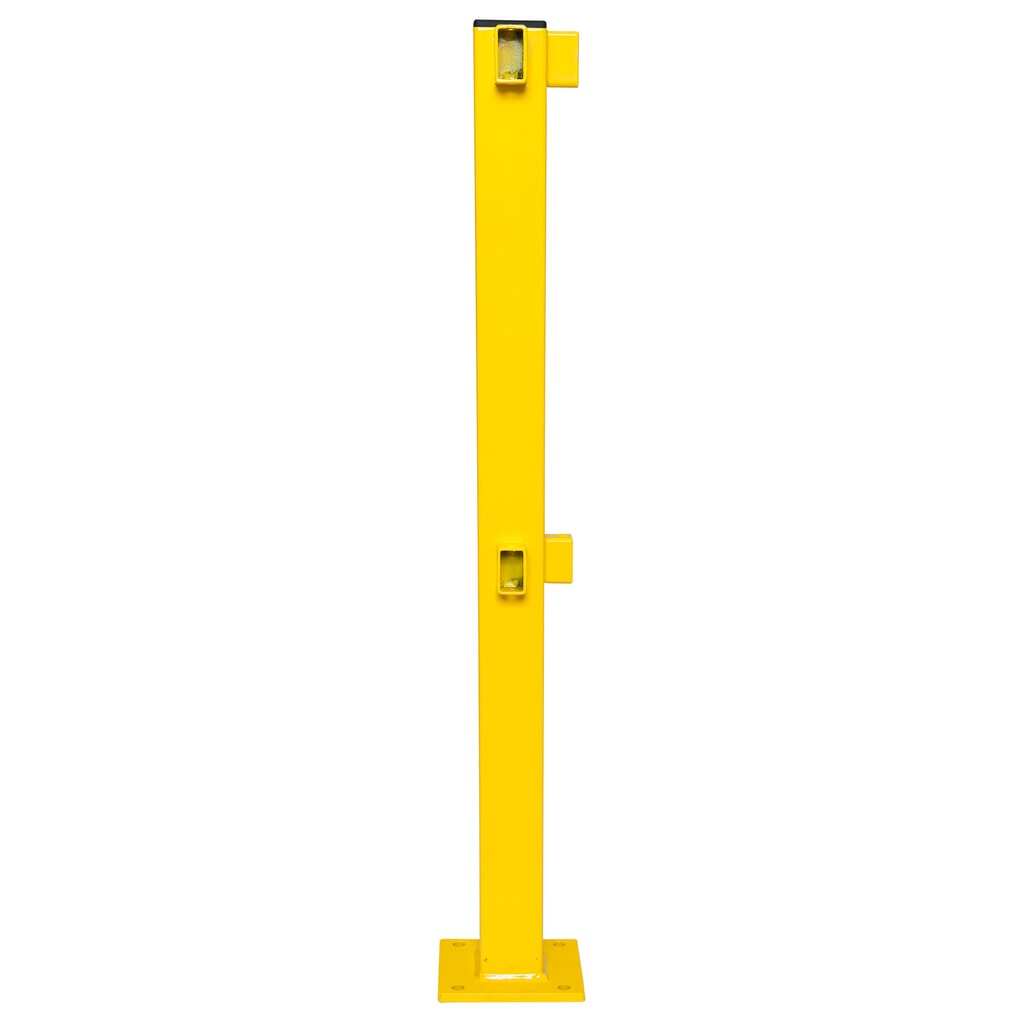Produktabbildung: MORAVIA Eckpfosten für Rammschutzgeländer S-Line, Aussenbereich, 1.000 mm Höhe