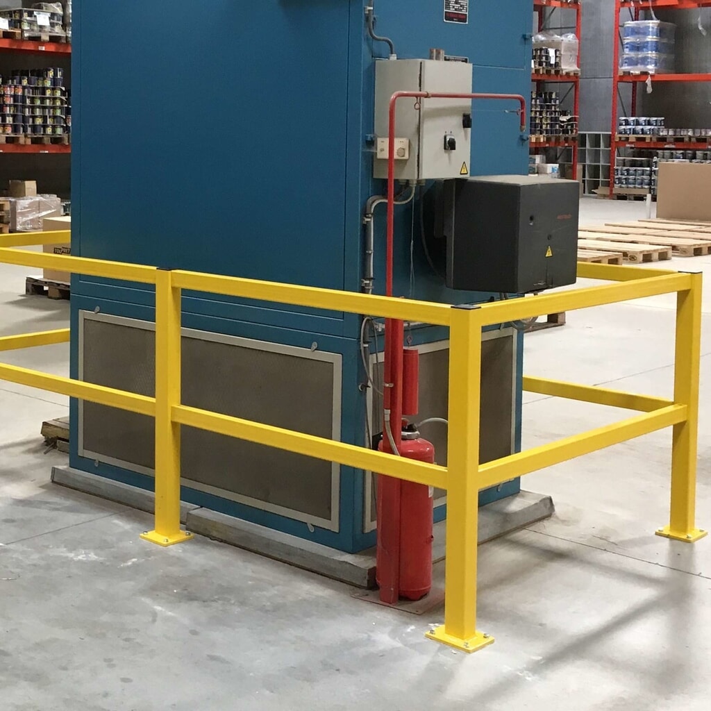MORAVIA Mittelpfosten für Rammschutzgeländer S-Line, Aussenbereich, 1.000 mm Höhe Produktabbildung Nr. 2: MORAVIA Mittelpfosten für Rammschutzgeländer S-Line, Aussenbereich, 1.000 mm Höhe