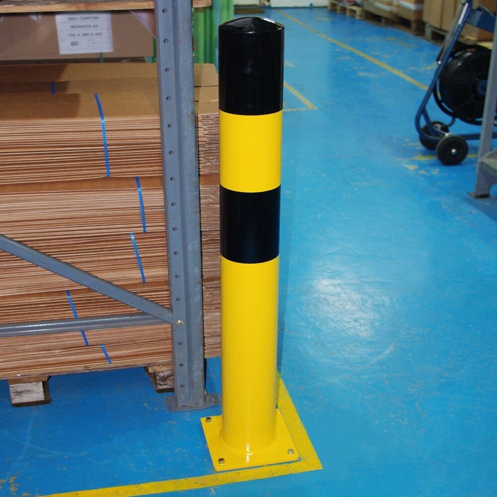 Produktabbildung: MORAVIA Rammschutzpoller, zum Aufdübeln, Aussenbereich, Höhe 1.200 mm, Ø 159 mm