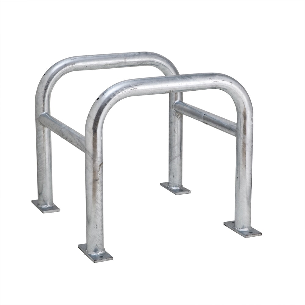 Produktabbildung: MORAVIA Säulen-Anfahrschutz, Aussenbereich, feuerverzinkt, Höhe 600 mm, für Säulenmasse (BxT) 500 x 500 mm