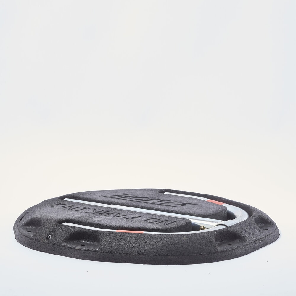 Produktabbildung Nr. 8: MOTTEZ Parkplatzbügel aus geformten Gummi mit Schloss