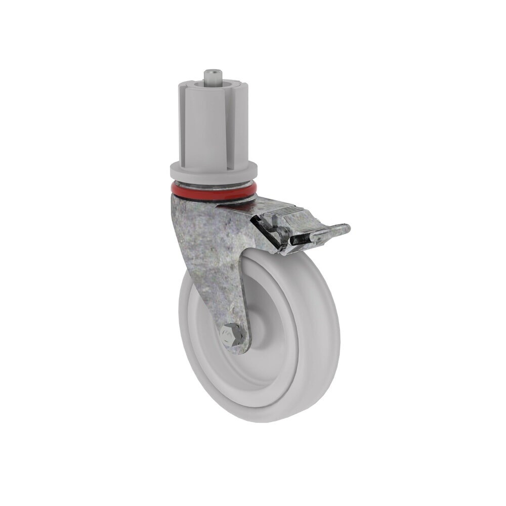 Produktabbildung: Munk Lenkrolle ø 125 mm mit Feststellbremse und Zapfen
