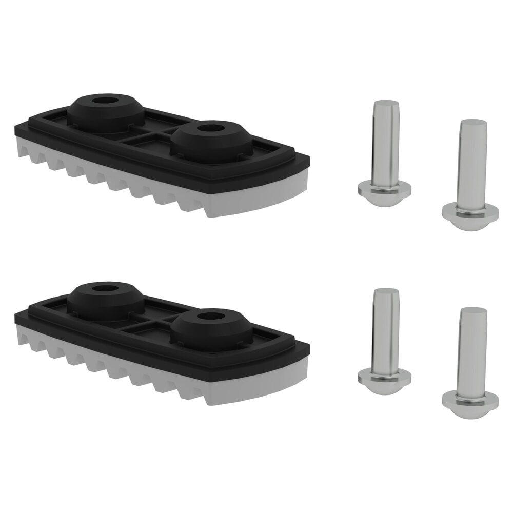 Produktabbildung: Munk nivello®-Fussplatte für glatte Untergründe für Holmhöhe 58/73 mm