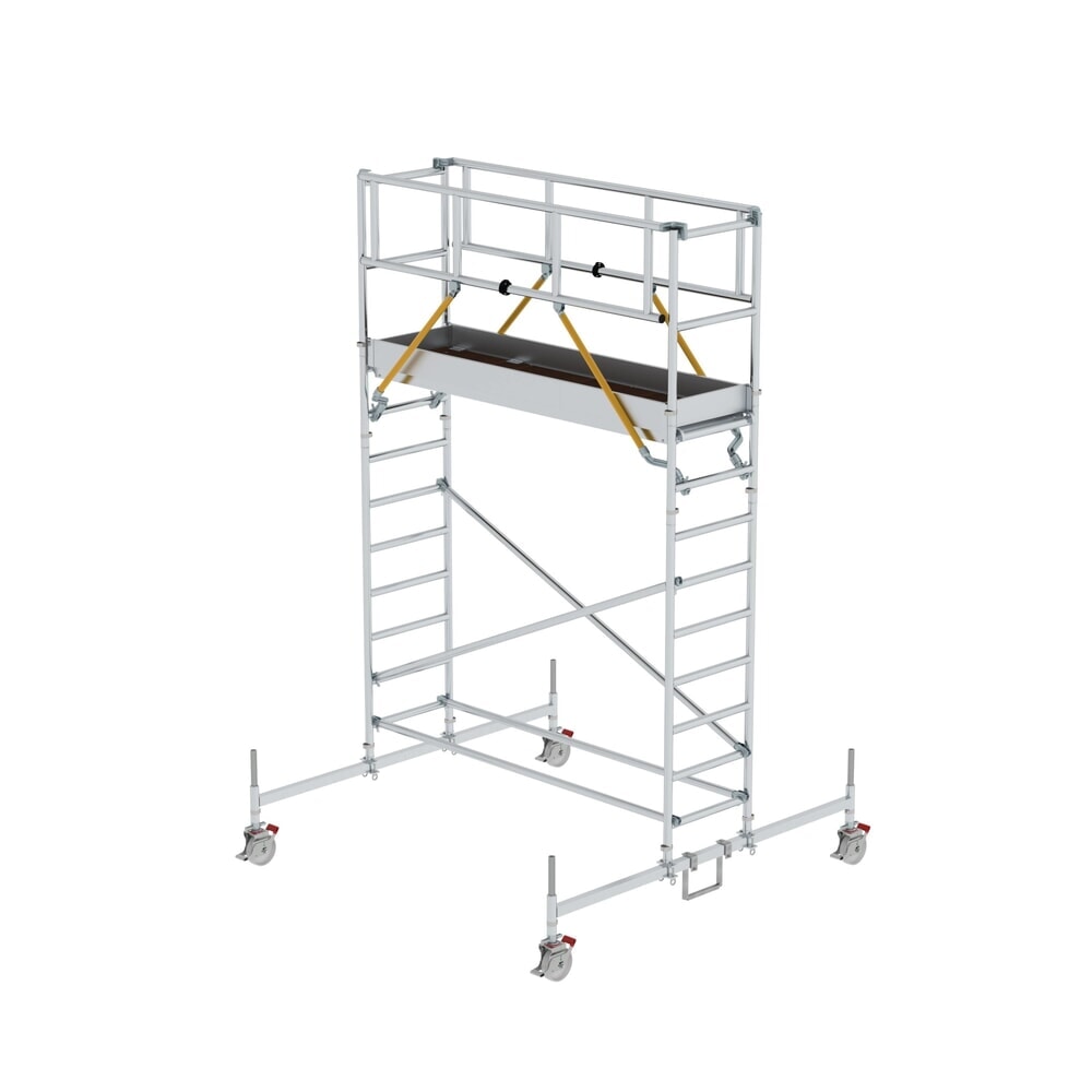 Produktabbildung: Munk Rollgerüst SG 0,75 x 2,45 m mit Fahrbalken Plattformhöhe 3,26 m