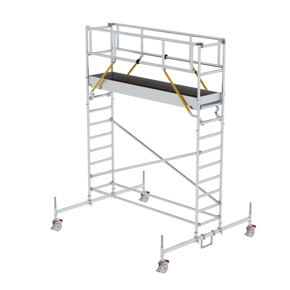 Produktabbildung: Munk Rollgerüst SG 0,75 x 3,0 m mit Fahrbalken Plattformhöhe 3,26 m