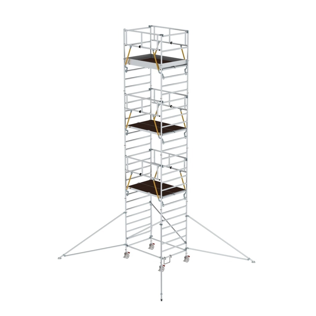 Produktabbildung: Munk Rollgerüst SG 1,35 x 1,80 m mit Ausleger & Doppel-Plattform Plattformhöhe 7,55 m