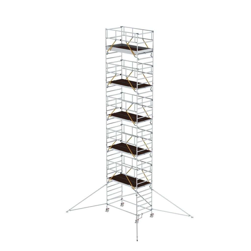 Produktabbildung: Munk Rollgerüst SG 1,35 x 2,45 m mit Ausleger & Doppel-Plattform Plattformhöhe 10,35 m