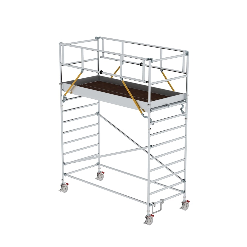 Munk Rollgerüst SG 1,35 x 3,0 m mit Doppel-Plattform Plattformhöhe 3,07 m Produktabbildung: Munk Rollgerüst SG 1,35 x 3,0 m mit Doppel-Plattform Plattformhöhe 3,07 m