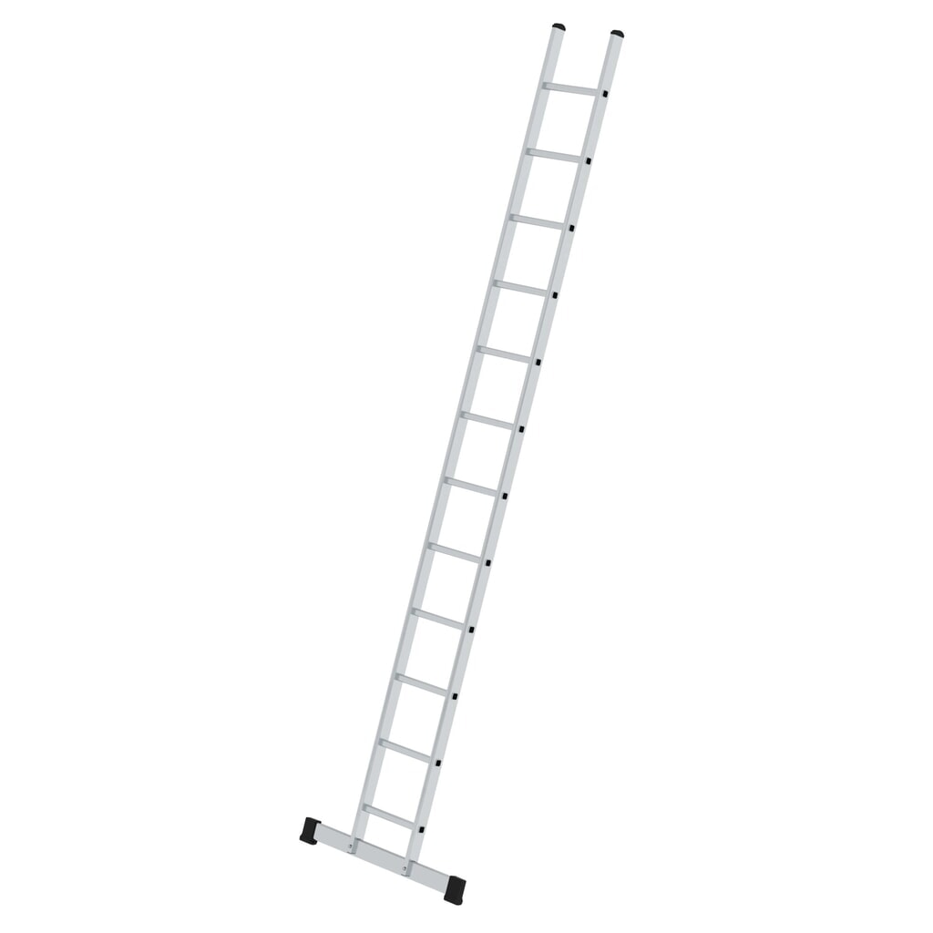 Produktabbildung: Munk Sprossen-Anlegeleiter 350 mm breit mit Standard-Traverse 12 Sprossen