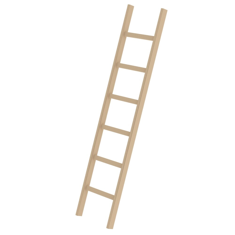 Produktabbildung: Munk Sprossen-Anlegeleiter Holz ohne Traverse 6 Sprossen