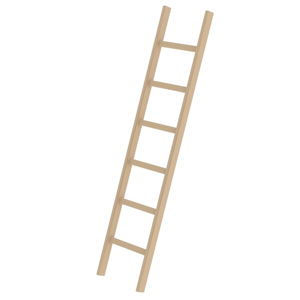 Munk Sprossen-Anlegeleiter Holz ohne Traverse 6 Sprossen Produktabbildung: Munk Sprossen-Anlegeleiter Holz ohne Traverse 6 Sprossen