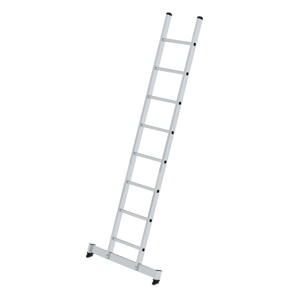 Produktabbildung: Munk Sprossen-Anlegeleiter mit nivello®-Traverse 8-Sprossen
