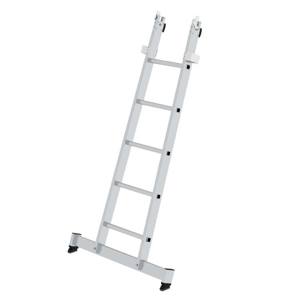 Produktabbildung: Munk Sprossen-Glasreinigerleiter Unterteil mit nivello®-Traverse 5 Sprossen