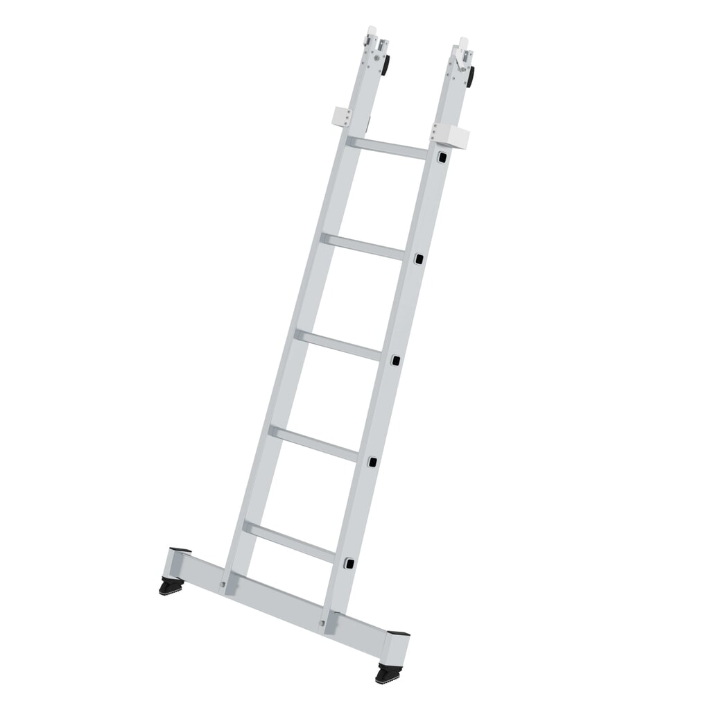 Munk Sprossen-Glasreinigerleiter Unterteil mit nivello®-Traverse 5 Sprossen Produktabbildung: Munk Sprossen-Glasreinigerleiter Unterteil mit nivello®-Traverse 5 Sprossen