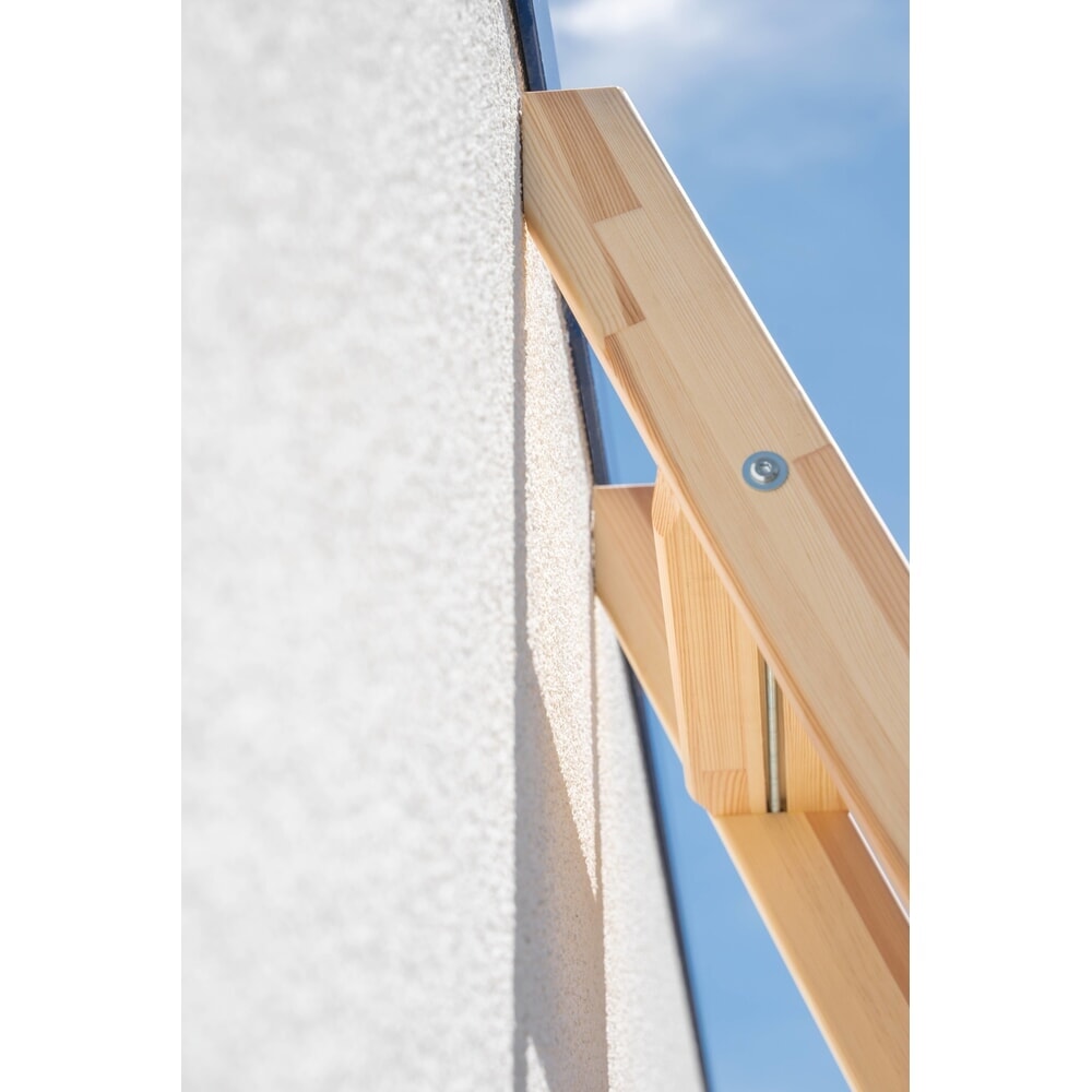 Produktabbildung Nr. 2: Munk Stufen-Anlegeleiter Holz ohne Traverse 6 Stufen