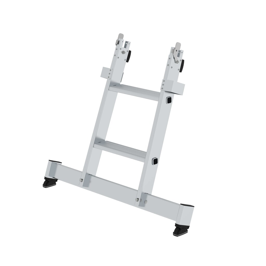 Munk Stufen-Glasreinigerleiter Unterteil mit nivello®-Traverse 2 Stufen Produktabbildung: Munk Stufen-Glasreinigerleiter Unterteil mit nivello®-Traverse 2 Stufen