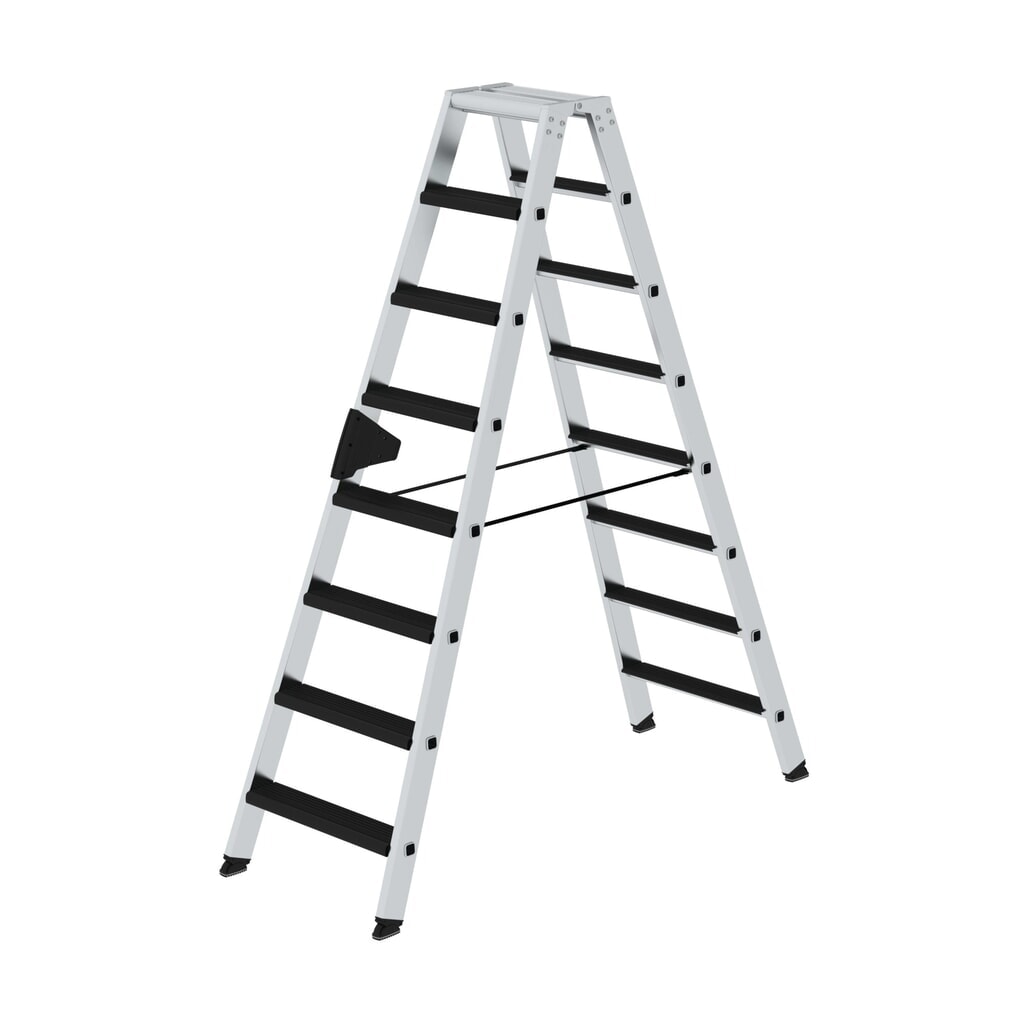 Munk Stufen-Stehleiter beidseitig begehbar mit clip-step relax 2x8 Stufen Produktabbildung: Munk Stufen-Stehleiter beidseitig begehbar mit clip-step relax 2x8 Stufen