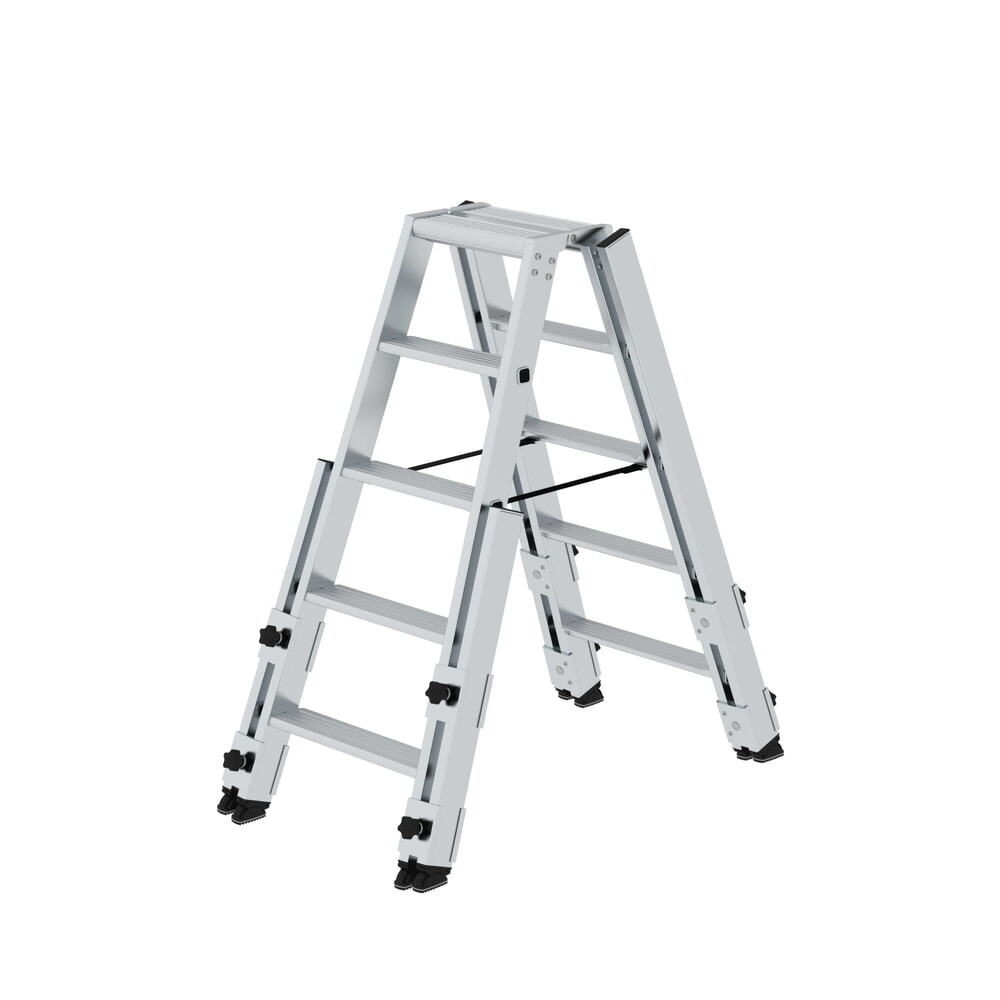 Produktabbildung: Munk Stufen-Stehleiter treppengängig 2x5 Stufen