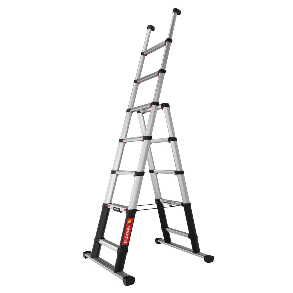Munk Teleskop-Kombileiter Combi Line 5+2 Stufen Produktabbildung: Munk Teleskop-Kombileiter Combi Line 5+2 Stufen