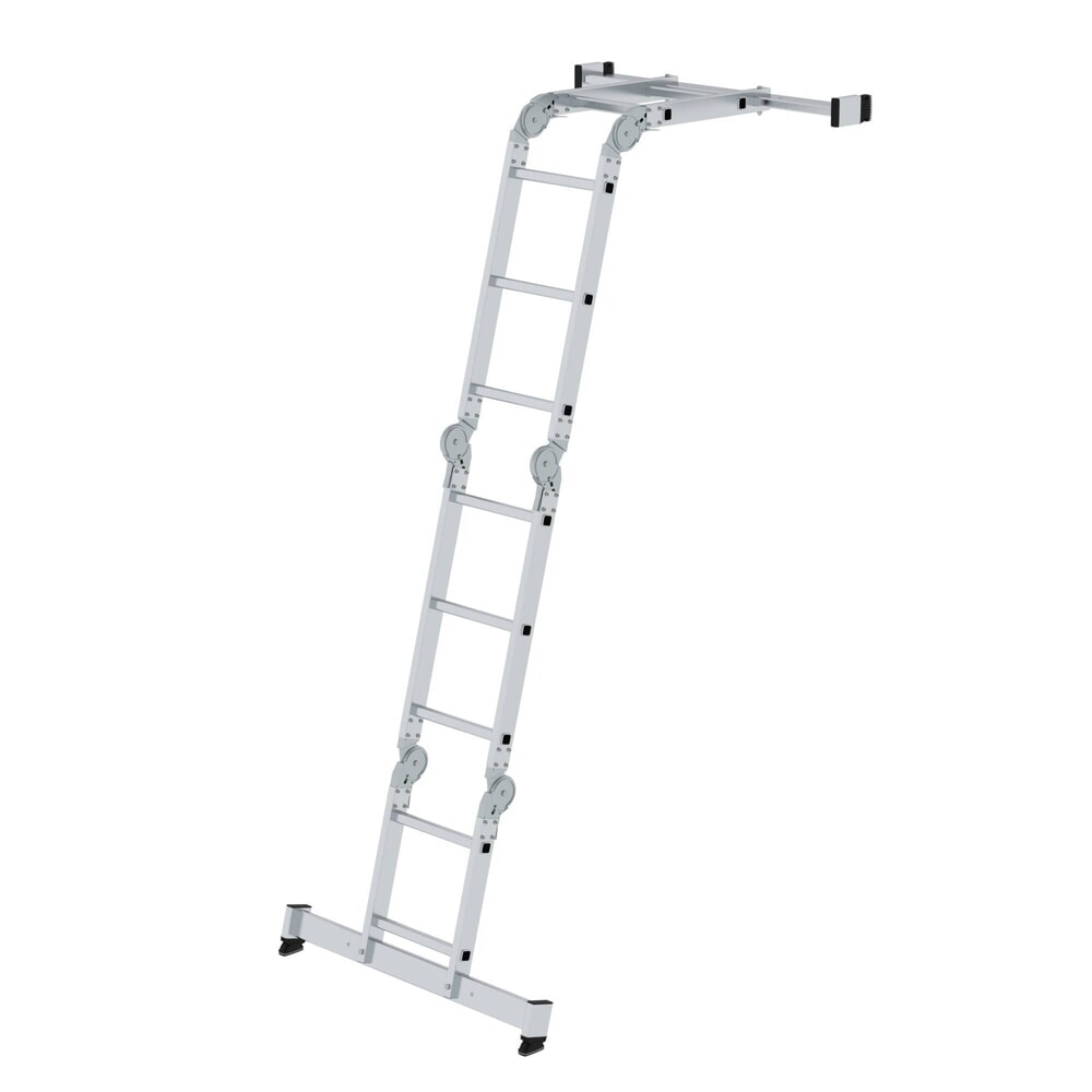 Produktabbildung Nr. 3: Vielzweckleiter 4-teilig mit nivello®-Traverse 2x2 + 2x3 Sprossen