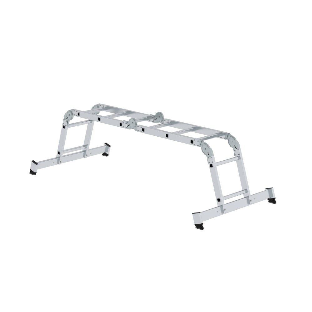 Produktabbildung Nr. 5: Vielzweckleiter 4-teilig mit nivello®-Traverse 2x2 + 2x3 Sprossen