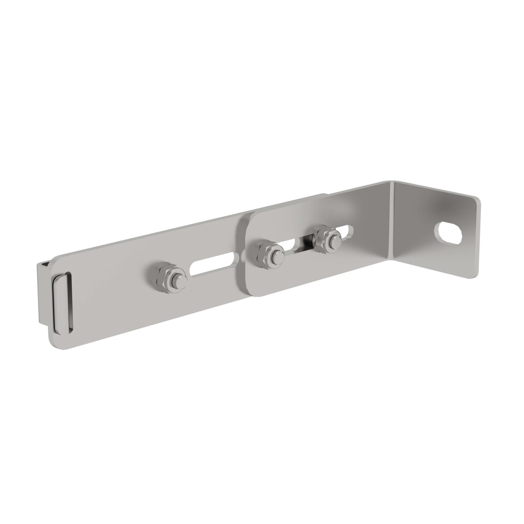 Munk Wandhalter m. Klemmbügel, verstellbar 215-275mm, Edelstahl Produktabbildung: Munk Wandhalter m. Klemmbügel, verstellbar 215-275mm, Edelstahl