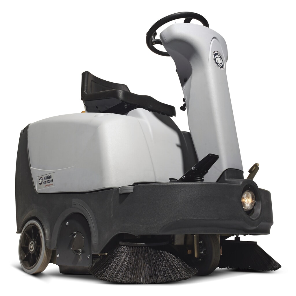 Nilfisk® Aufsitz-Kehrmaschine SR 1000 S B, Elektromotor Produktabbildung: Nilfisk® Aufsitz-Kehrmaschine SR 1000 S B, Elektromotor
