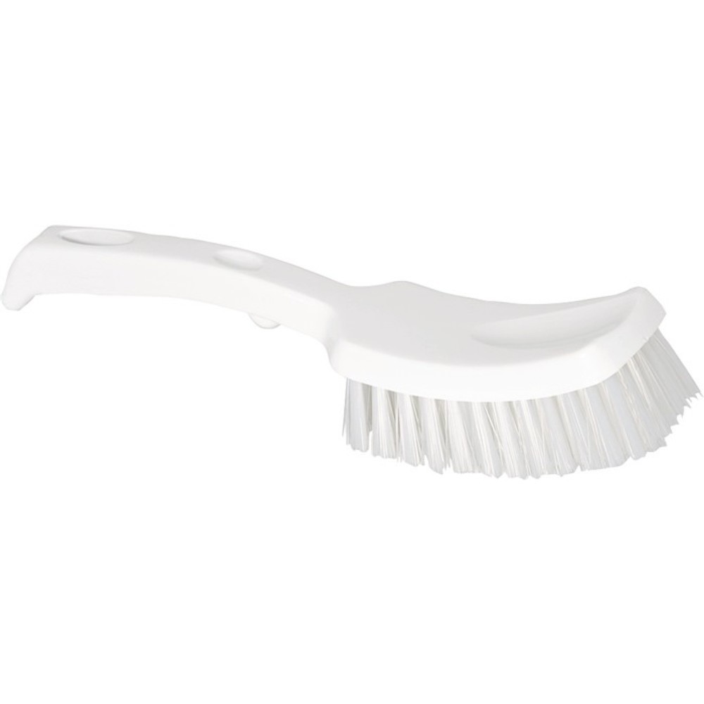 Produktabbildung: NÖLLE HACCP-Stielbürste L.400mm Borstenstärke 0,50mm weiss