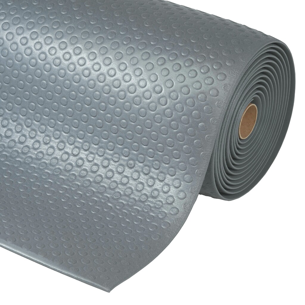 NoTrax Anti-Ermüdungsmatte, PVC/Vinylschaum, genoppt, lfm x 600 mm, grau Produktabbildung: NoTrax Anti-Ermüdungsmatte, PVC/Vinylschaum, genoppt, lfm x 600 mm, grau