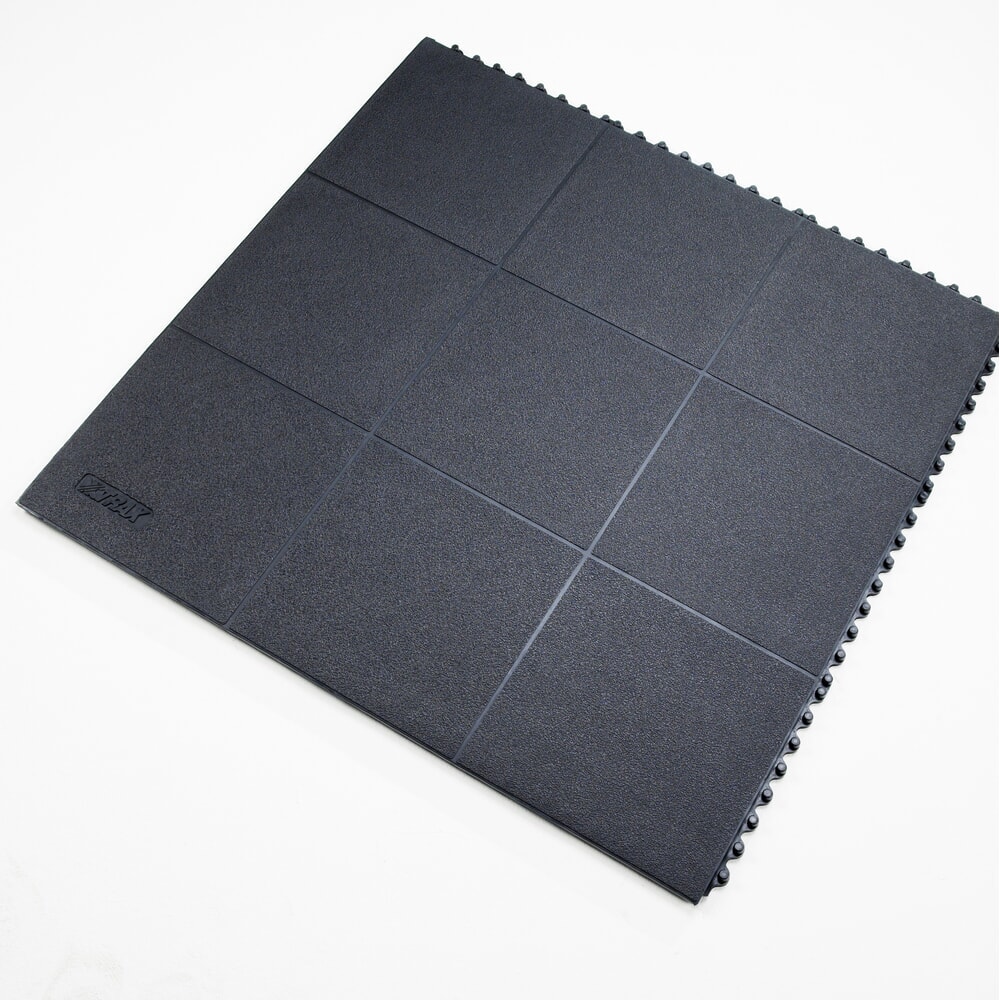Produktabbildung: NoTrax Anti-Ermüdungsmatte Cushion Ease Solid™ ESD Nitrile FR, BxL 910 x 910 mm, schwarz