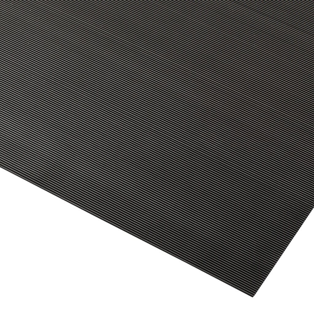 NoTrax Gummiauflage Rib ‘n’ Roll™ ESD, fein gerillt, BxL 1.200 x 1.500 mm, schwarz Produktabbildung: NoTrax Gummiauflage Rib ‘n’ Roll™ ESD, fein gerillt, BxL 1.200 x 1.500 mm, schwarz