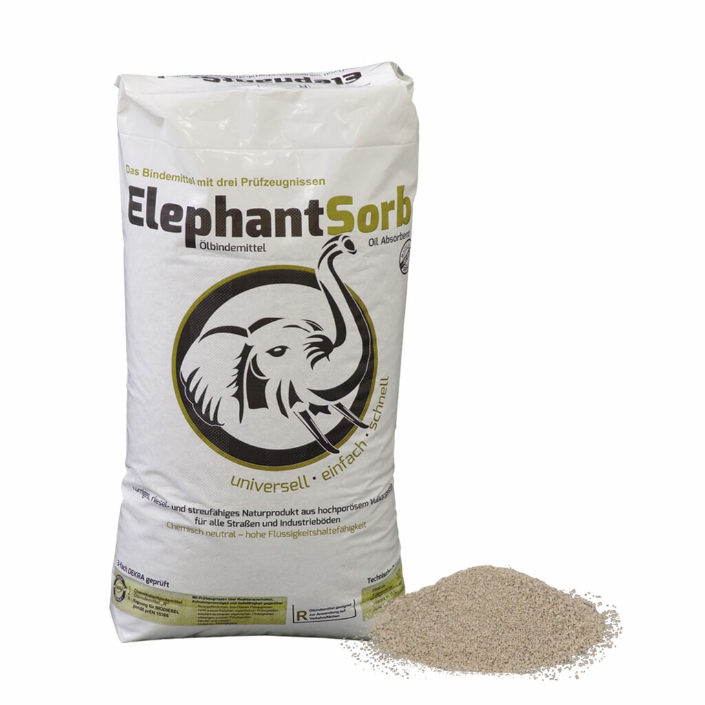 Produktabbildung: Öl- und Chemikalien-Bindemittel Elephant Sorb, Typ III R, 40 Liter, 2 Stk/VE
