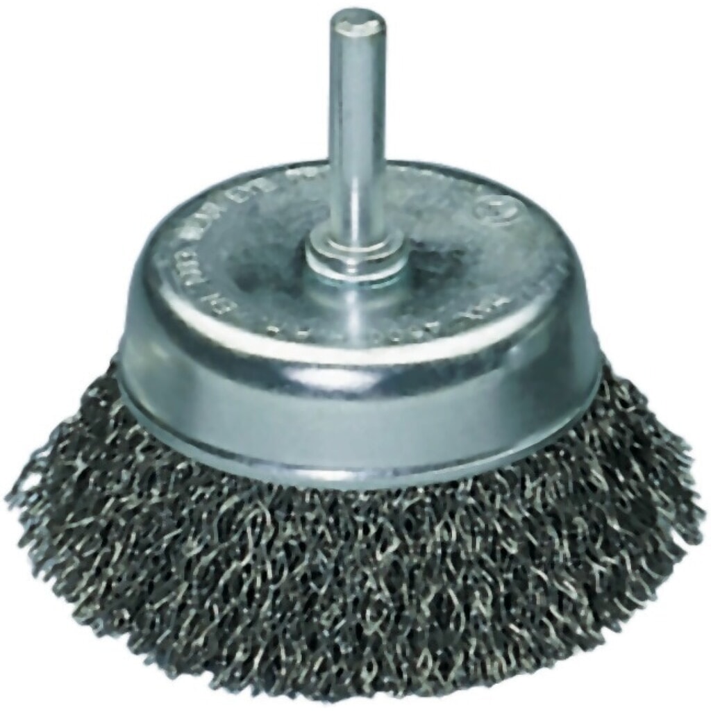 OSBORN Topfbürste, Stahl, Ø 75 mm Drahtstärke 0,3 mm, SB-verpackt, 4500 min-¹ Produktabbildung: OSBORN Topfbürste, Stahl, Ø 75 mm Drahtstärke 0,3 mm, SB-verpackt, 4500 min-¹